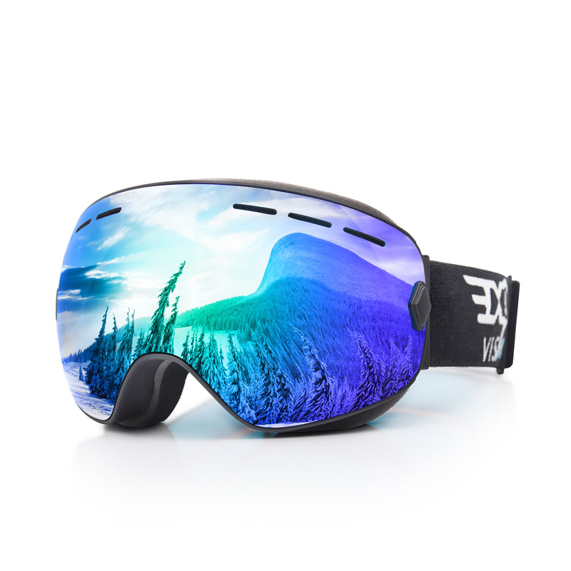 Anti Fog UV400 Protección gafas de esquí para adultos
